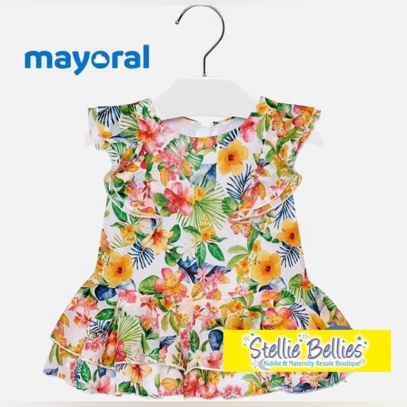 Mayoral Hawaiian Floral 18M Dress - Picture 7 of 7
